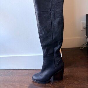 Over-the-knee Leather Boots